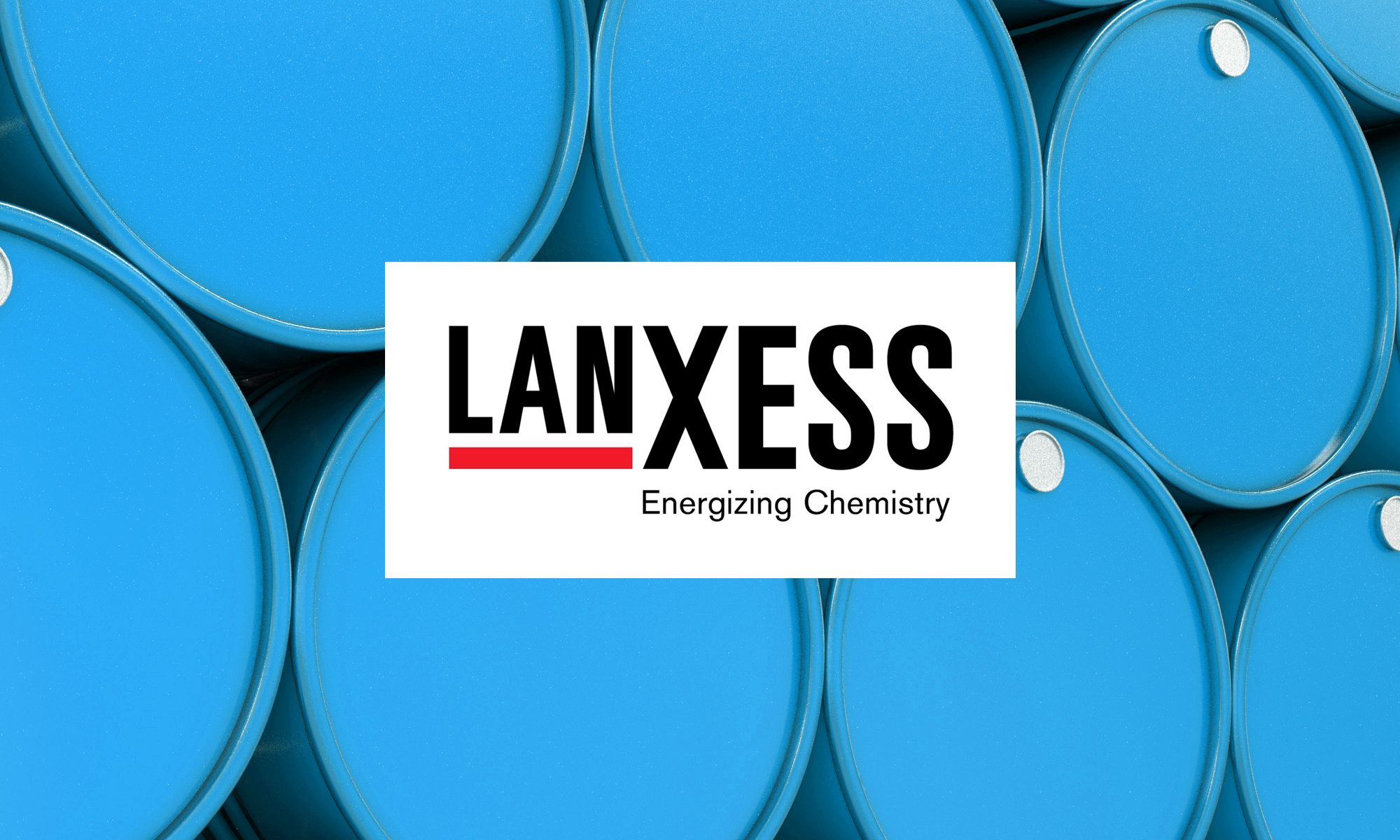 Lanxess logo chemical barrels